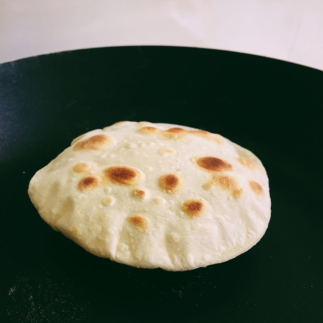 无油高萌气球饼~Roti，Phulka印度薄饼，中式单饼