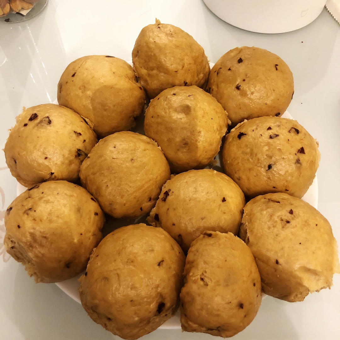 新手也能爆开花的老面红糖大枣开花馒头（泡打粉版or无泡打粉版）