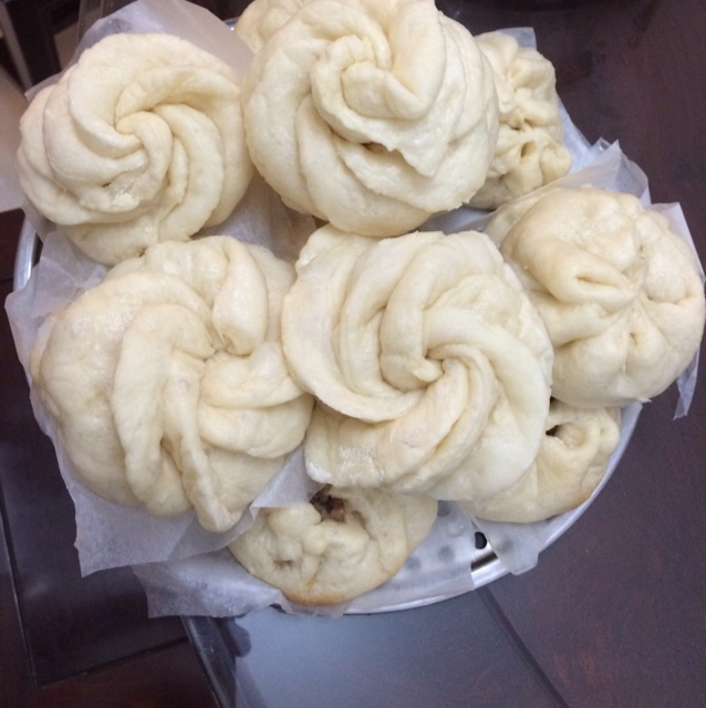 紫薯玫瑰馒头