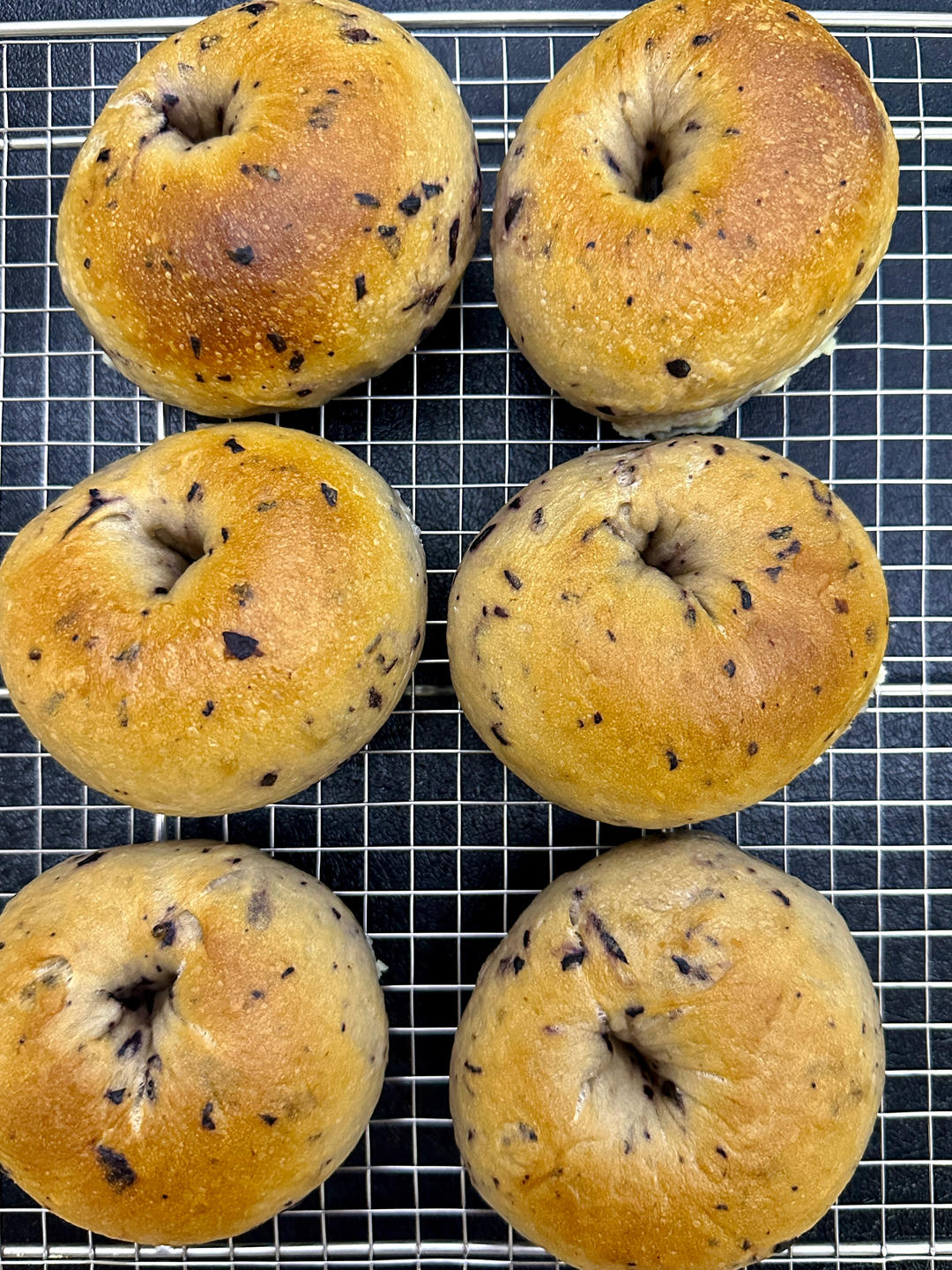 奶香蓝莓乳酪贝果💗新鲜水果香气🥯