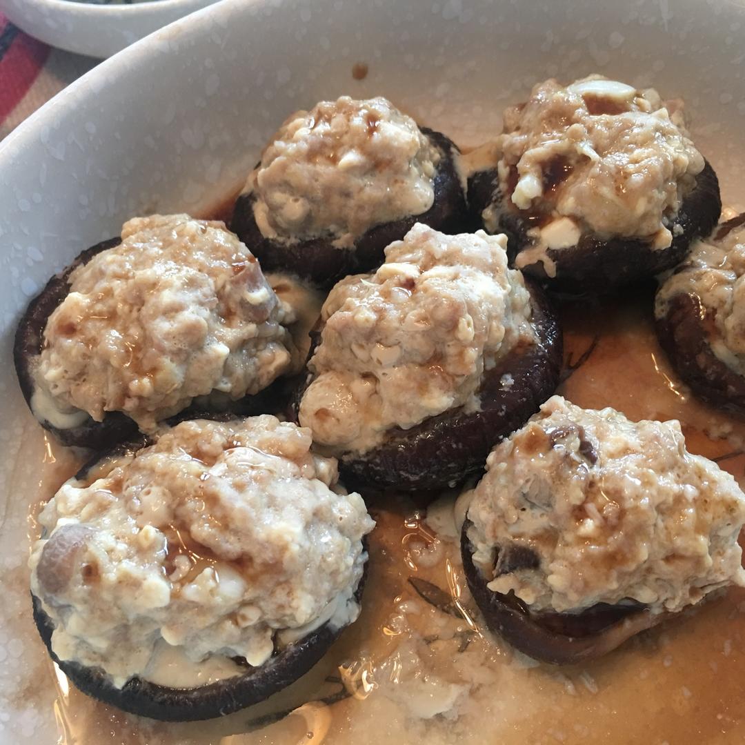 豆腐肉末酿香菇