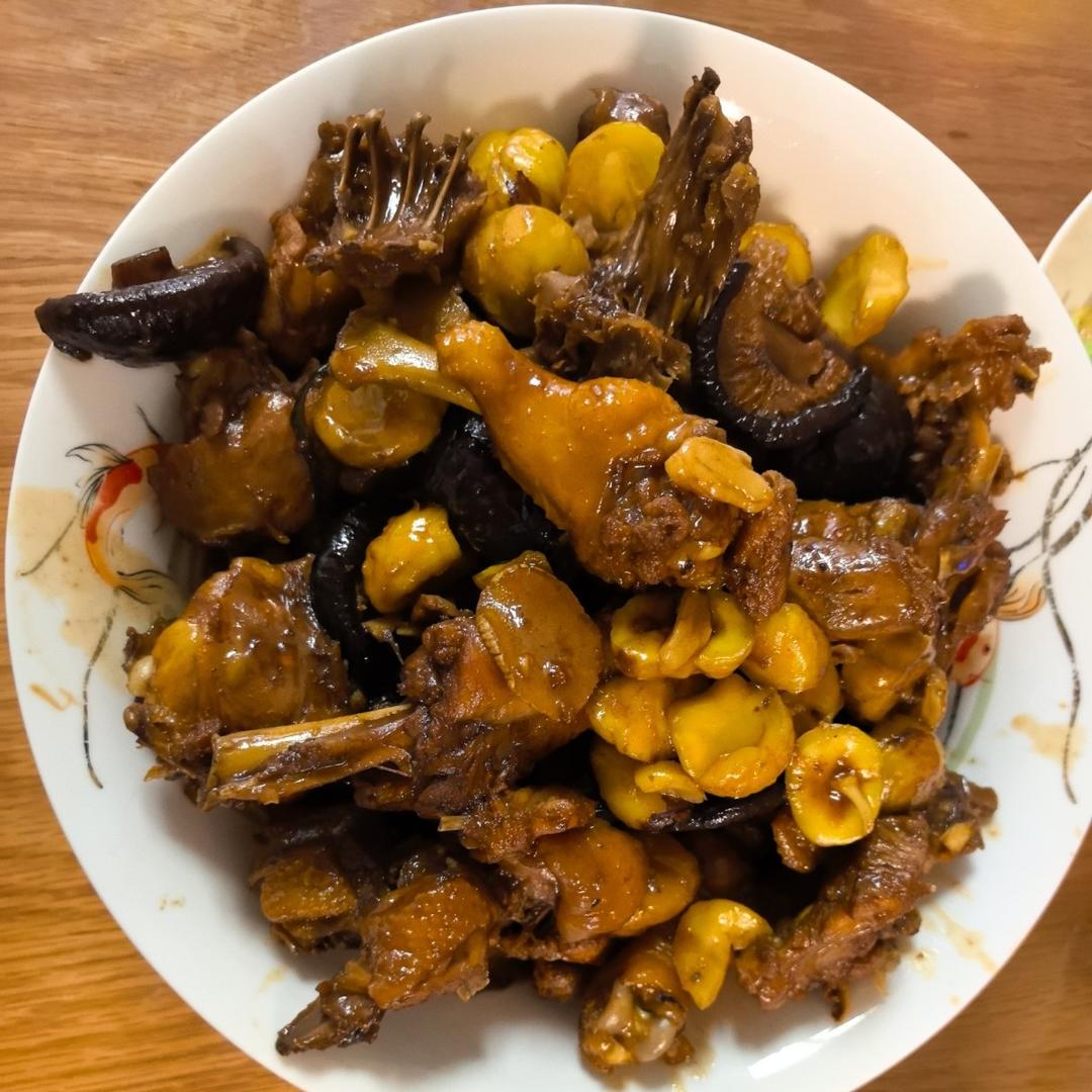 板栗烧鸡家常简单版！