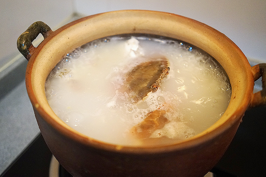 梭子蟹砂锅粥的做法 步骤10