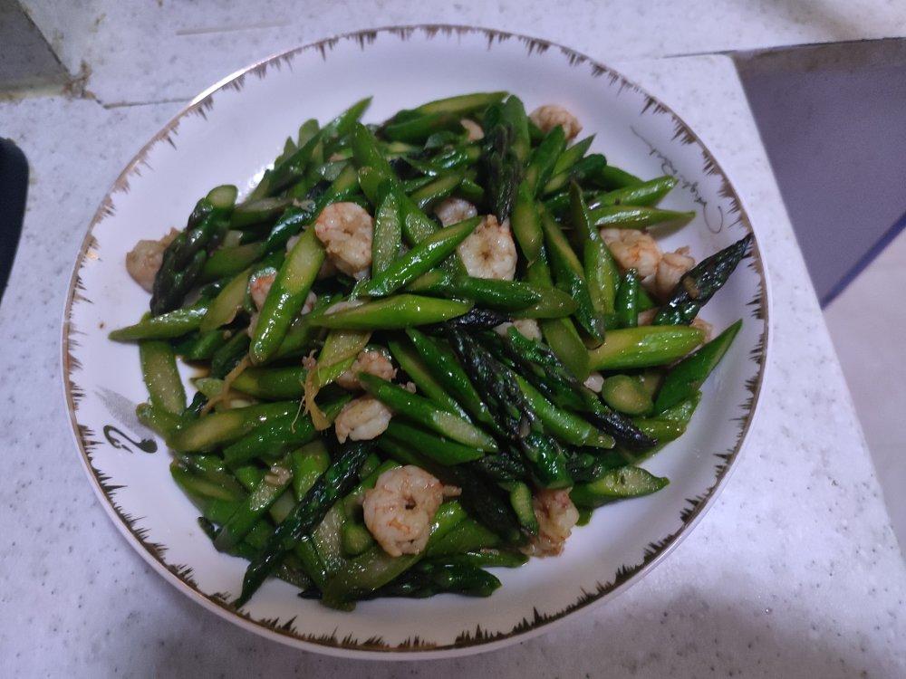 好吃不胖的芦笋虾仁