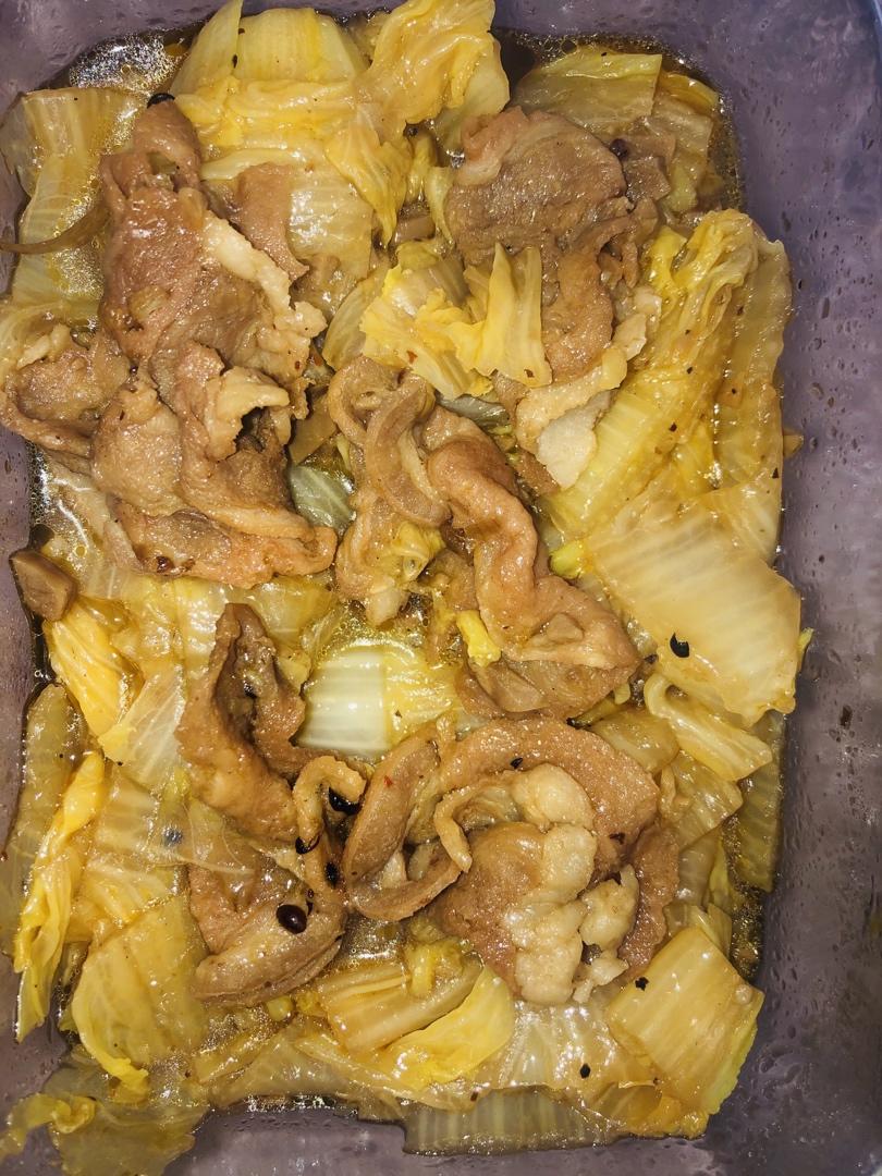 白菜炒羊肉