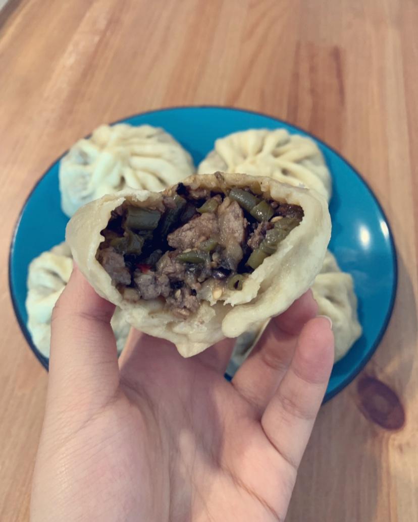 豆角酱肉包子