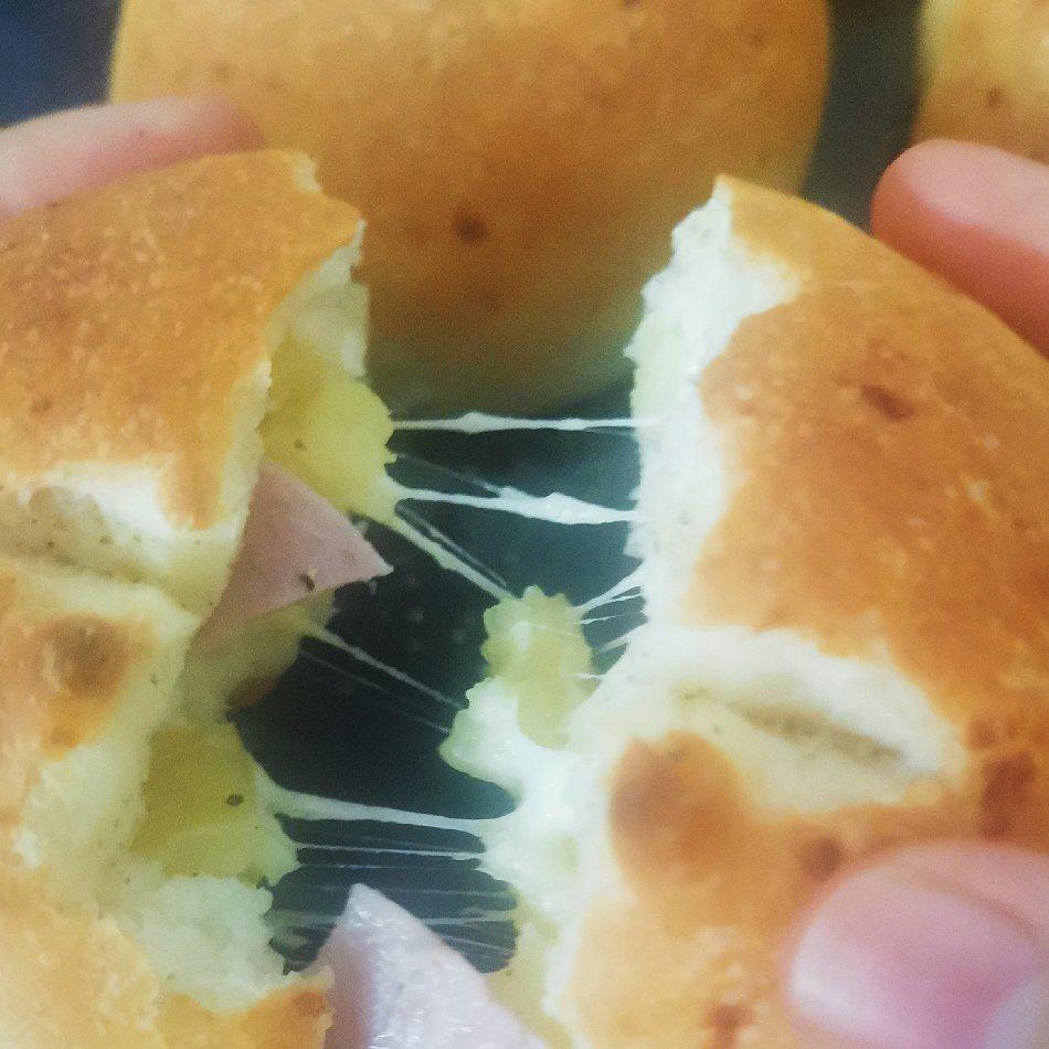 免揉土豆培根小圆面包