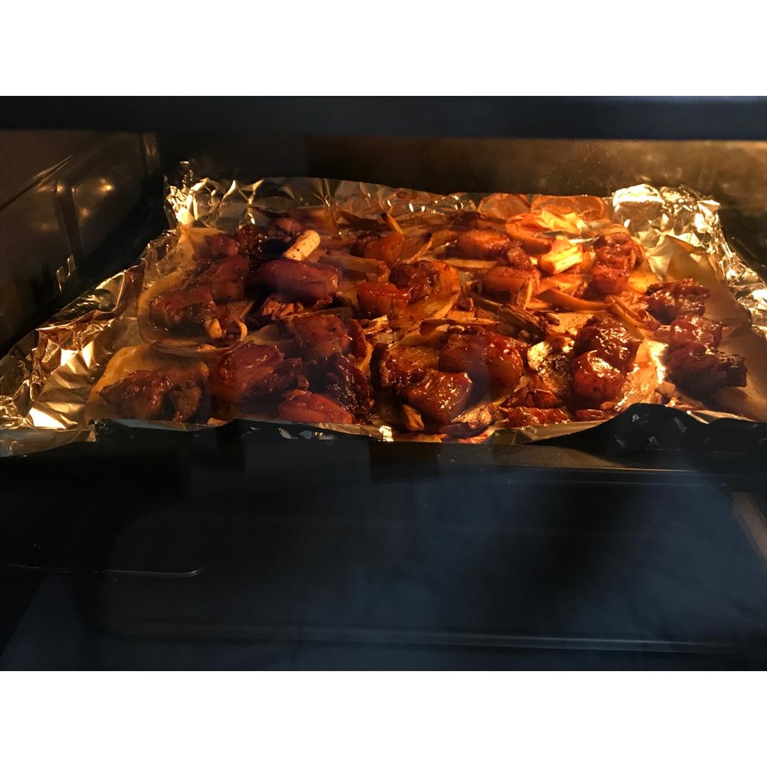 烤箱版土豆烤五花肉