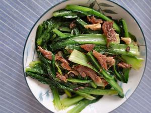 超级下饭&豆豉鲮鱼炒油麦菜的做法 步骤5