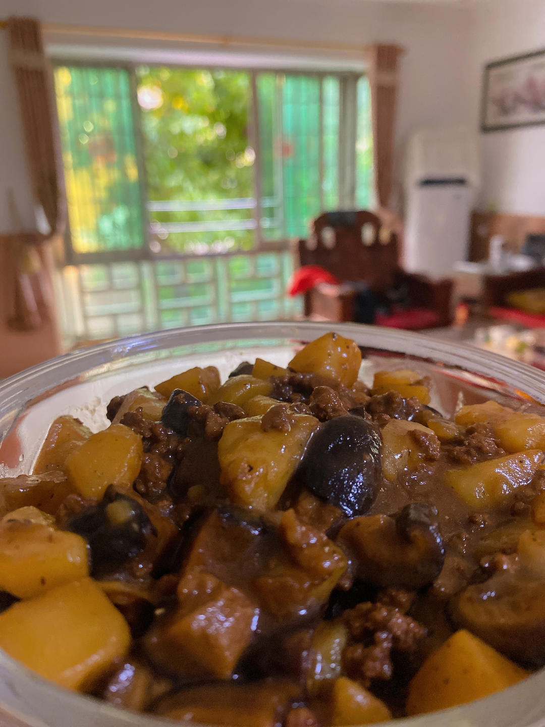 ㊙️香菇土豆肉沫拌饭❗️比外卖还好吃