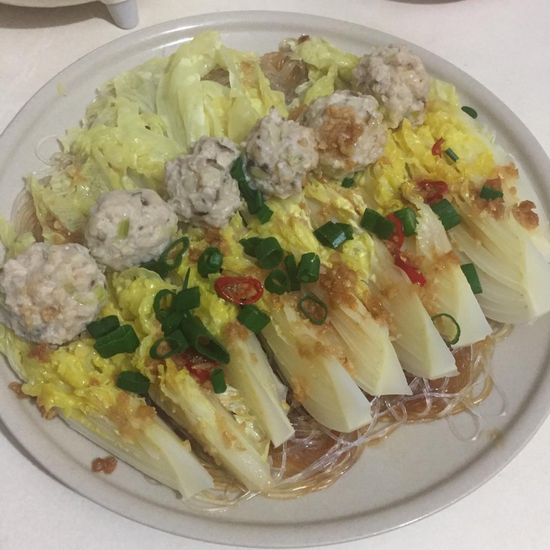 蒜蓉粉丝蒸娃娃菜