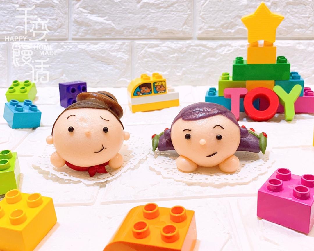 可爱造型馒头 Q版玩具总动员TOY STORY 胡迪&巴斯光年