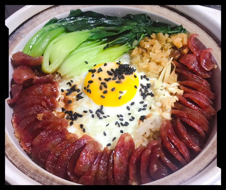 【九阳珐琅铁釜】喷香腊肠煲仔饭