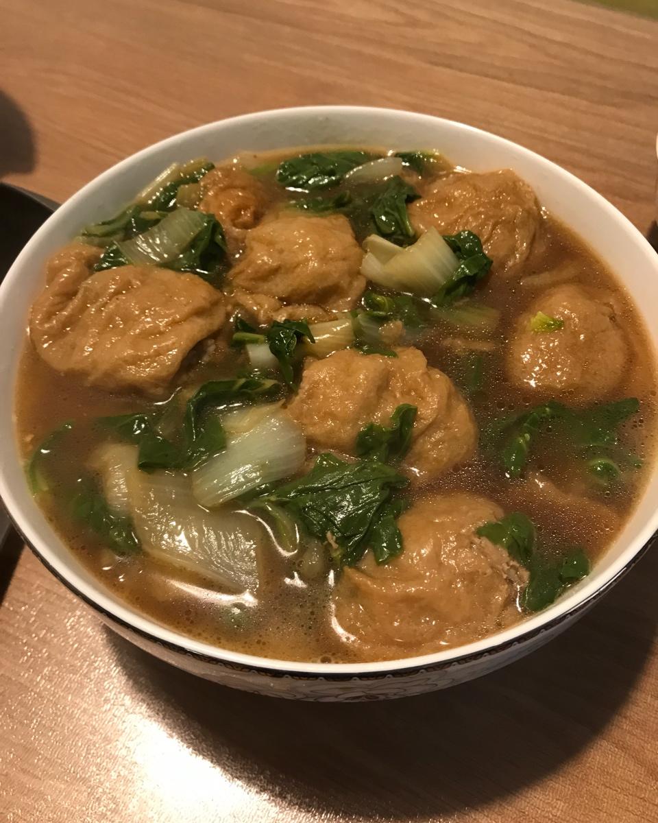 红烧油面筋塞肉