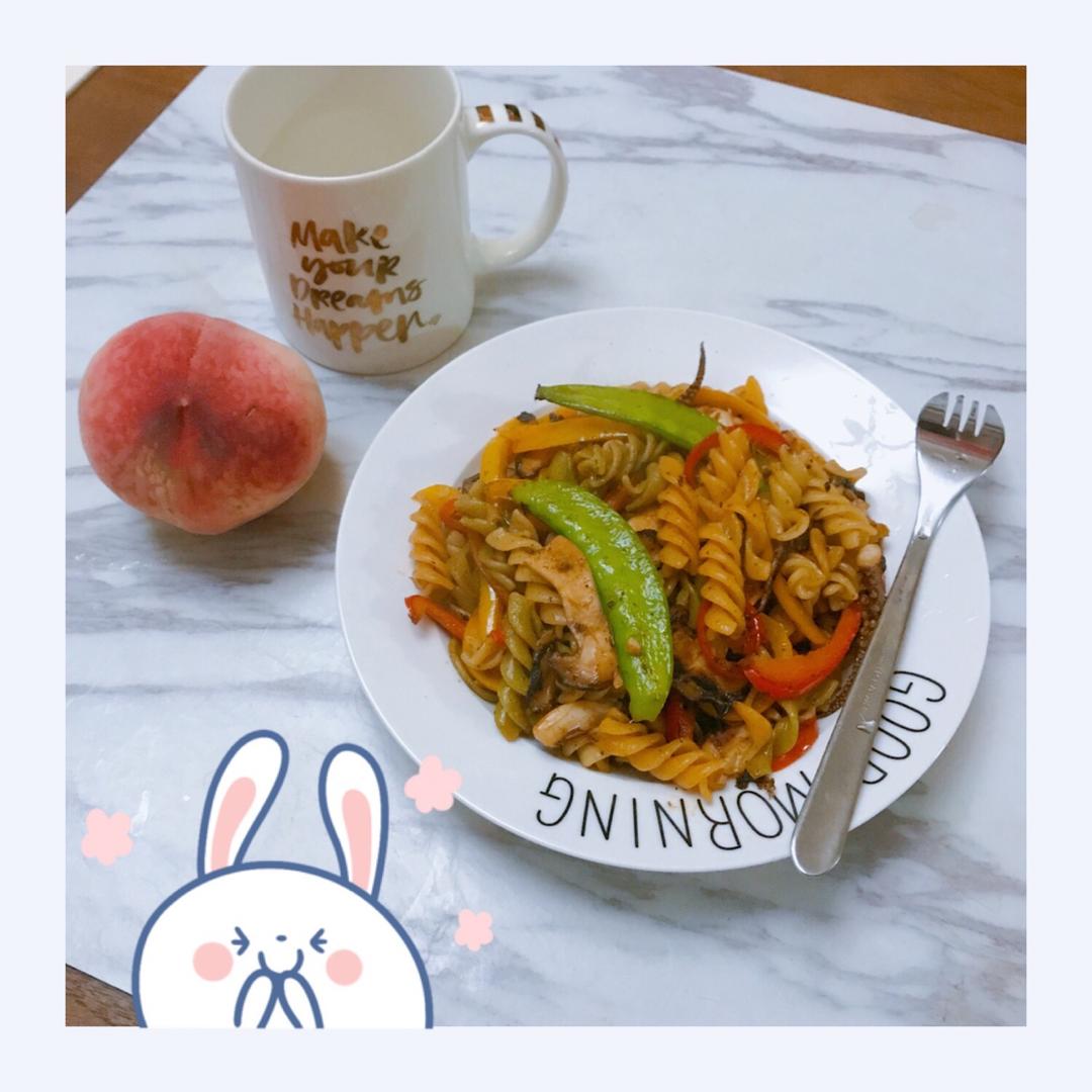 秋日杂蔬意面