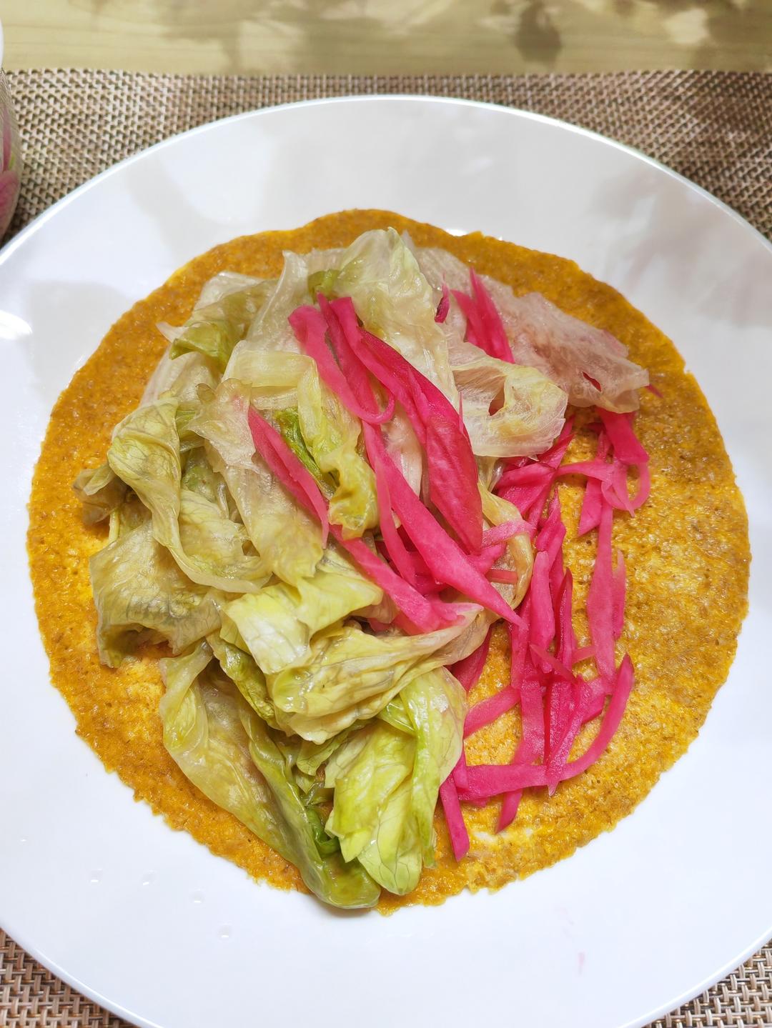 燕麦麸皮鸡蛋饼（无面粉）