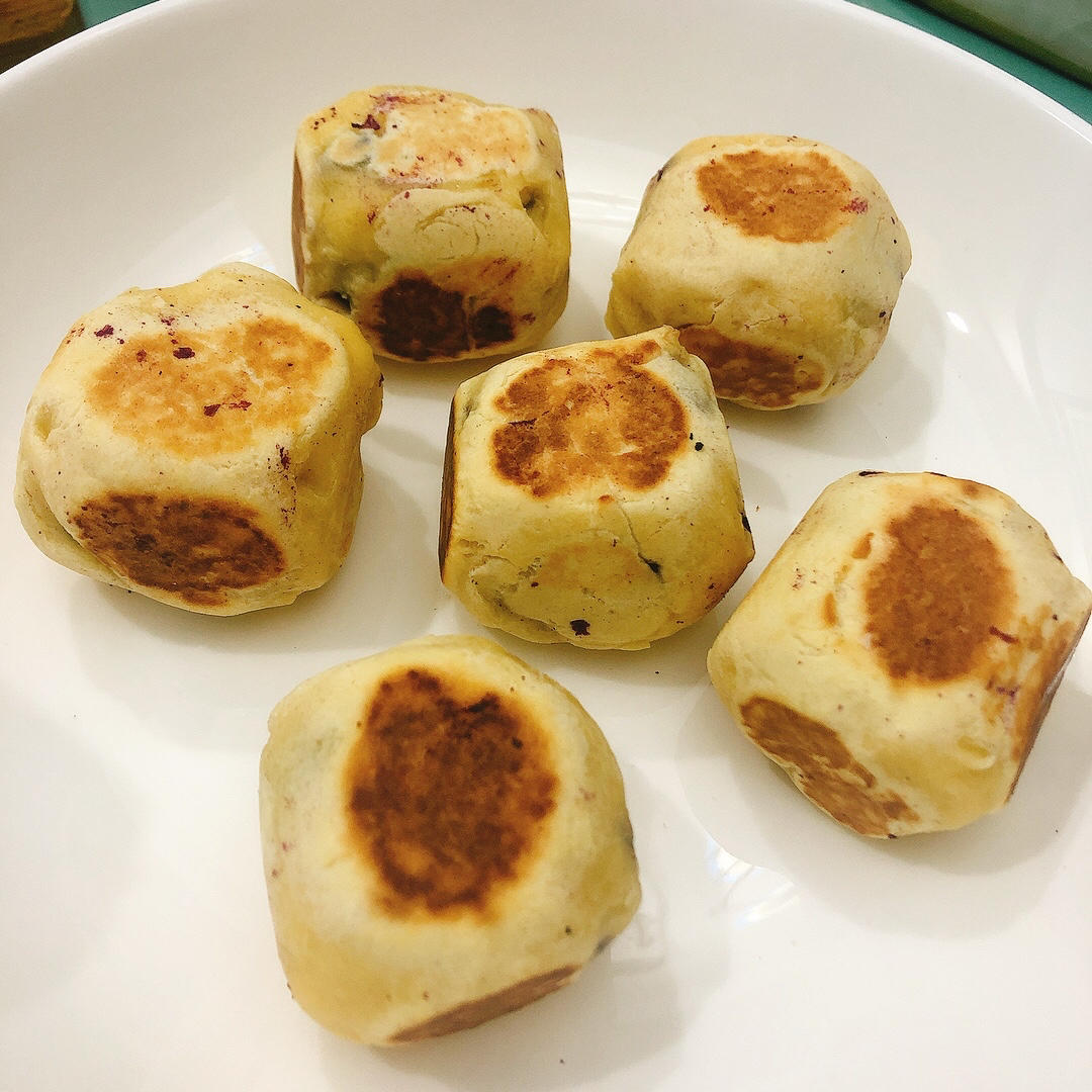 超简单紫薯仙豆糕（不加奶 不加黄油）