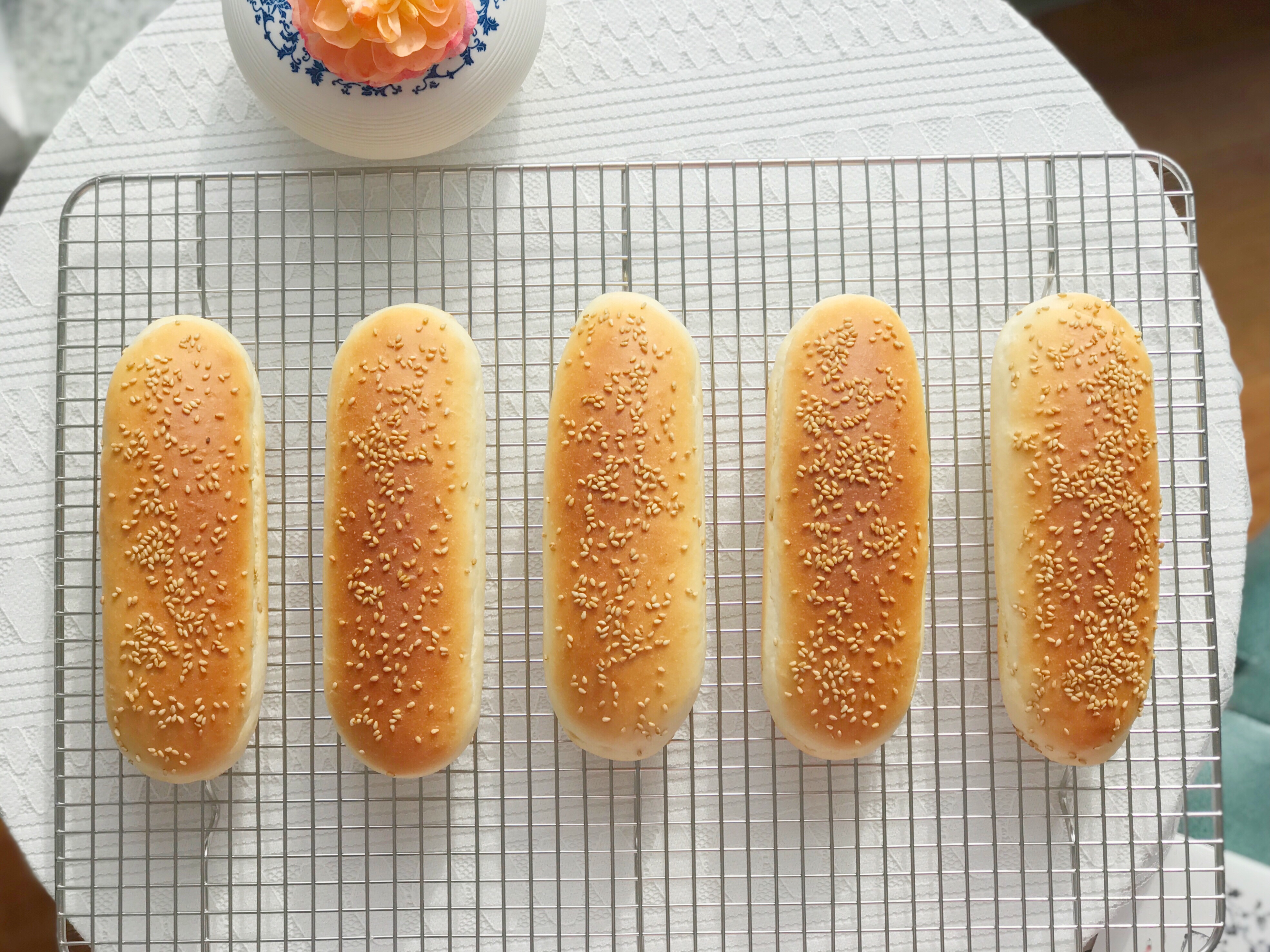 超简单一次发酵热狗面包的做法