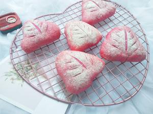 粉嫩的火龙果麻薯软欧面包的做法 步骤16