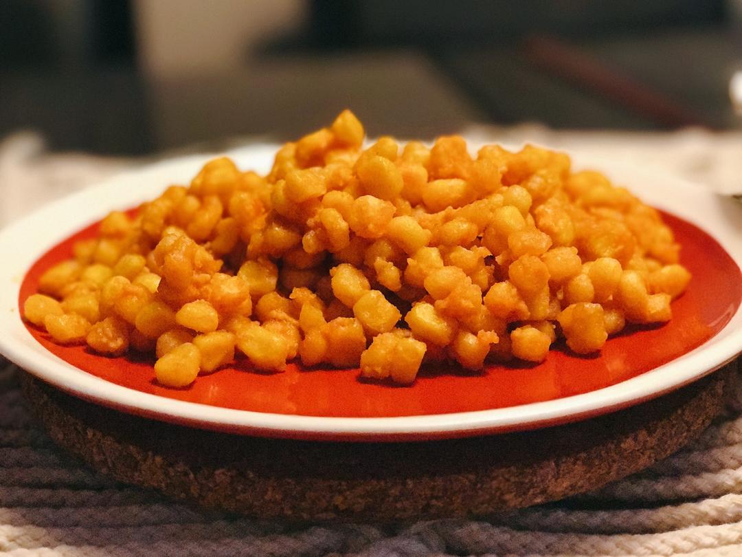 胖儿黎做的蟹黄玉米