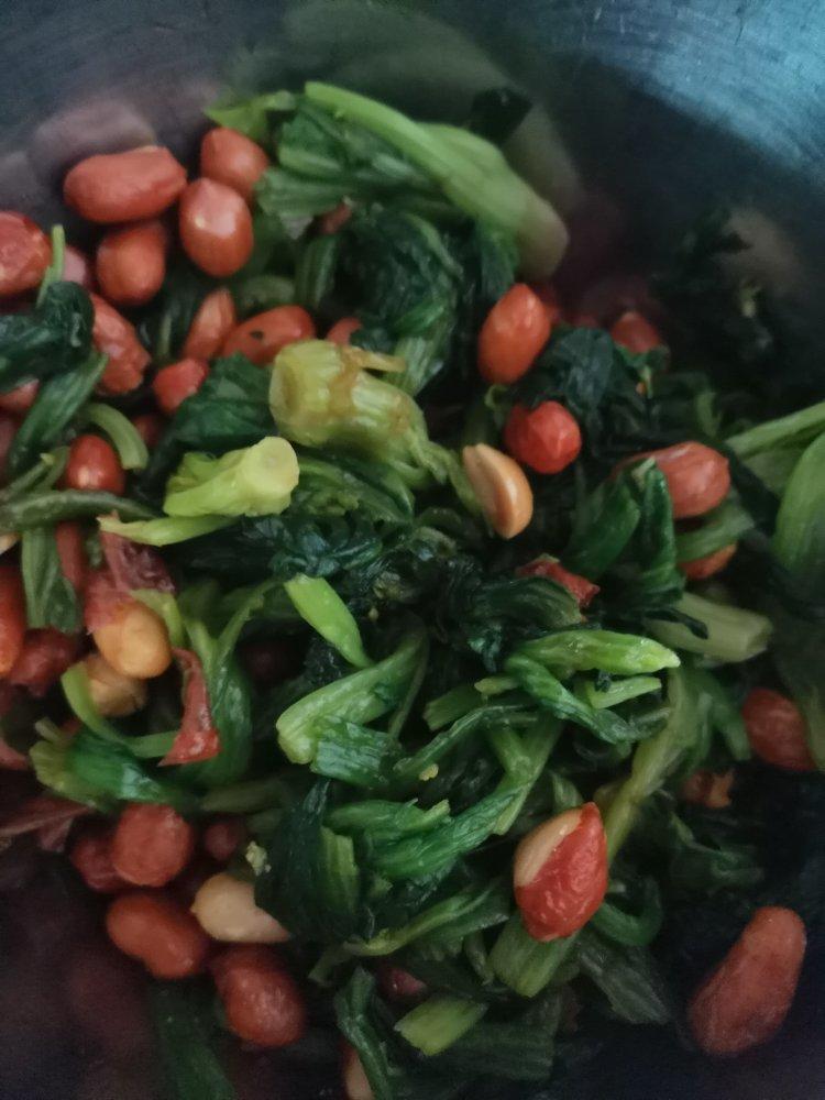 陈醋菠菜花生米