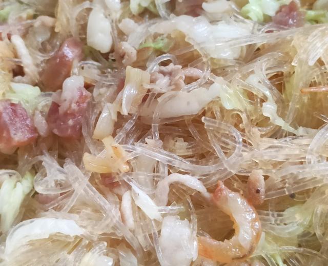 干贝虾米炒粉丝的做法