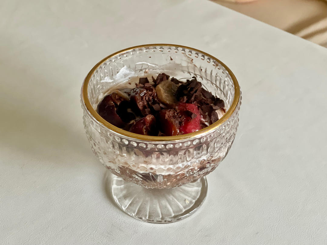 黑森林希腊酸奶伪蛋糕【红火新年杯】