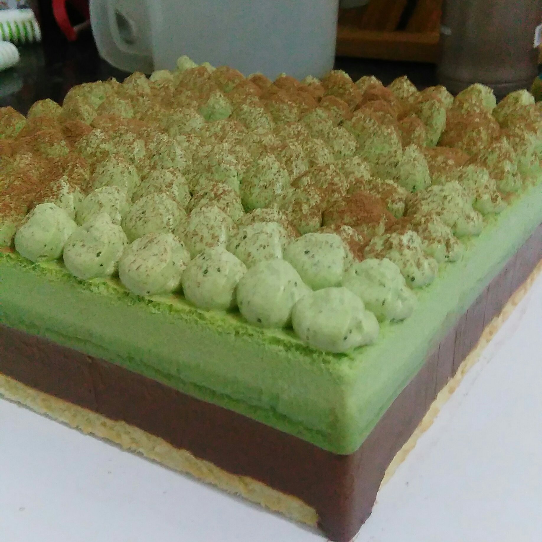 抹茶生巧慕斯蛋糕