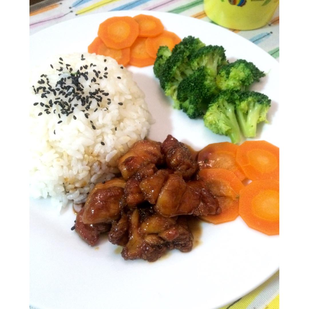 简单快手照烧鸡腿饭