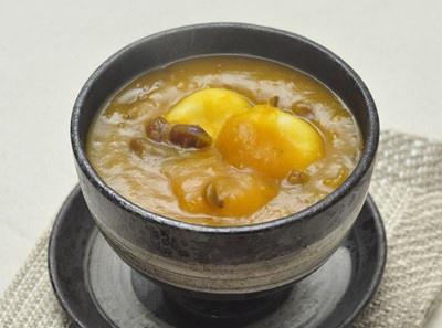 韩国料理——南瓜团子汤(호박죽)的做法