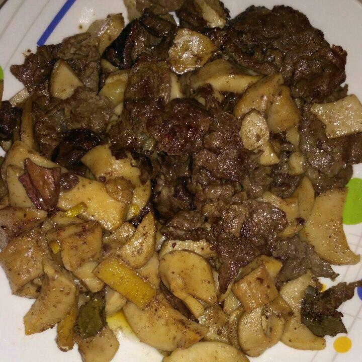 肉炒杏鲍菇
