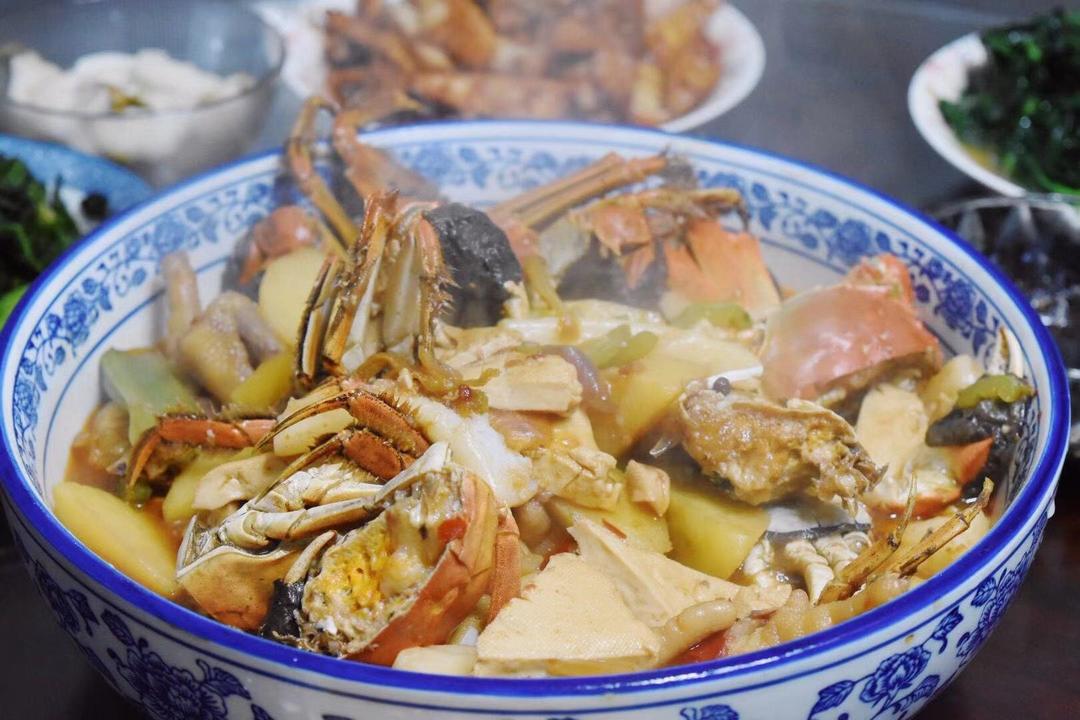 蟹肉煲