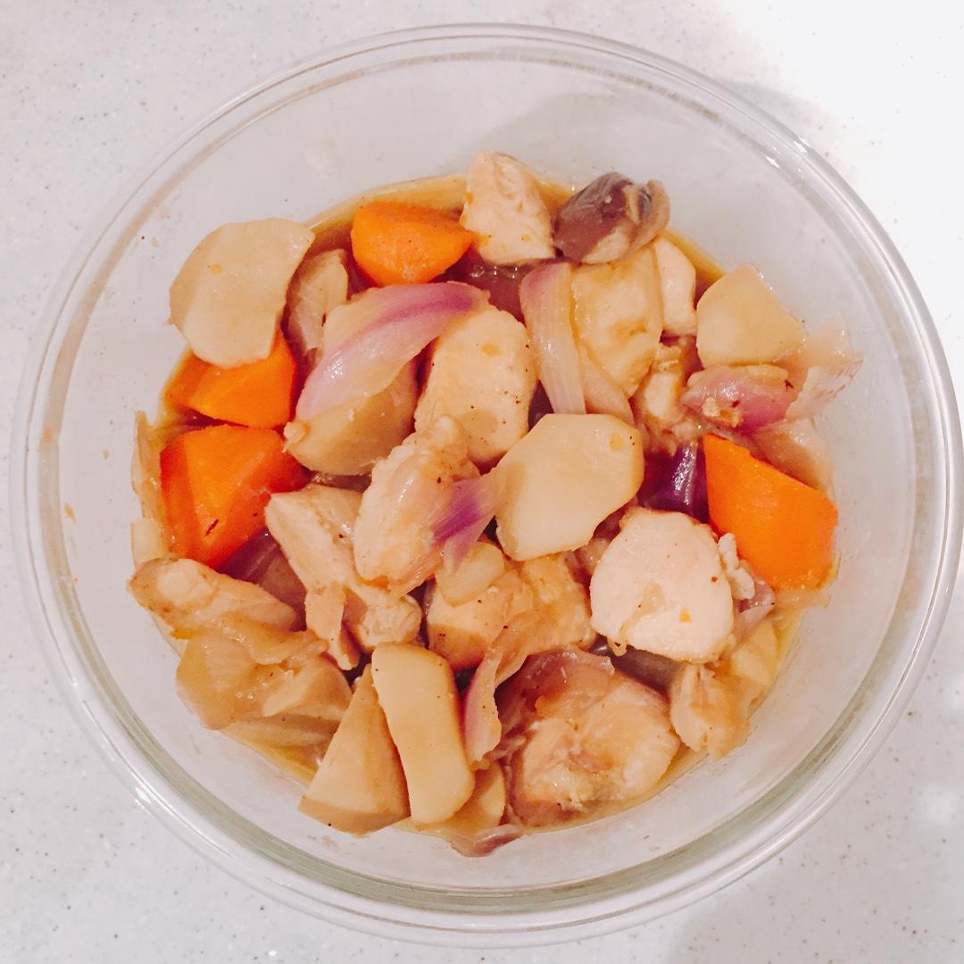 鸡肉杏鲍菇盐煮