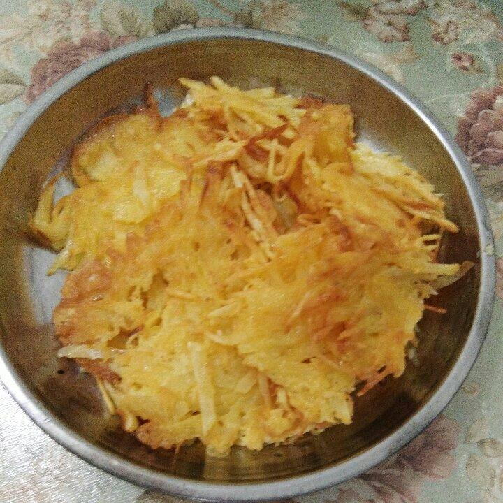 零失败胡萝卜土豆丝饼