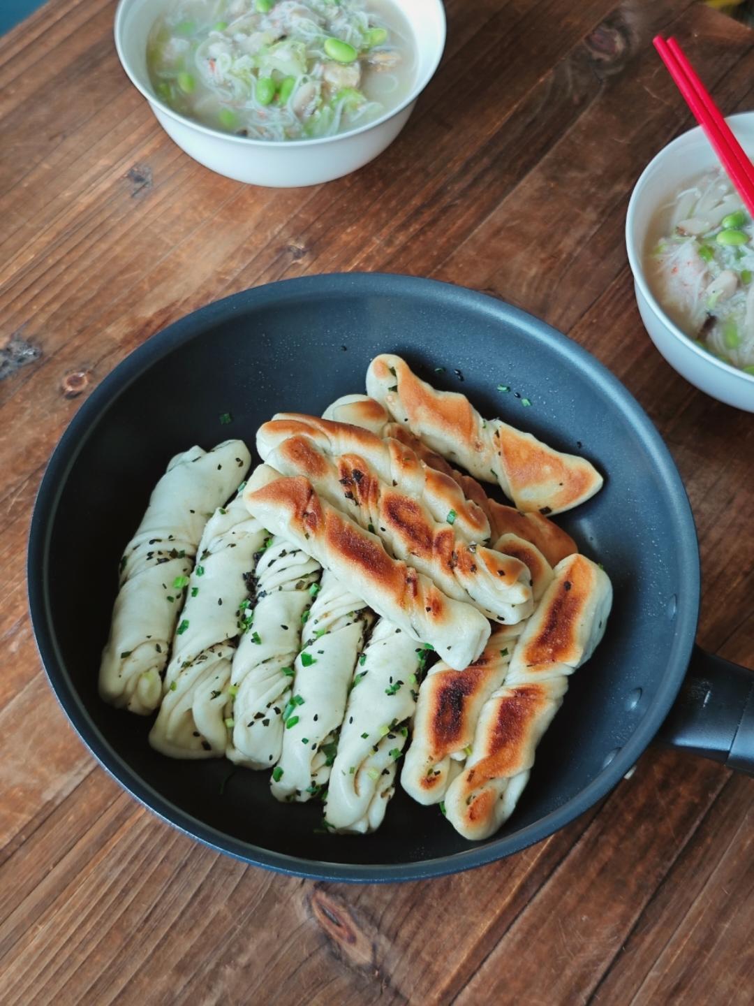 一定要做！—煎卷子【生煎花卷】