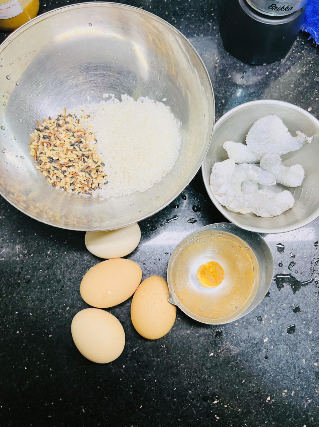 瑶柱虾仁蒸蛋羹+杂粮饭【3月北鼎蒸炖锅食谱】