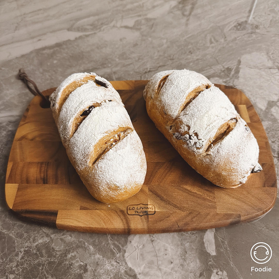 全麦蔓越莓软式欧包（免揉）