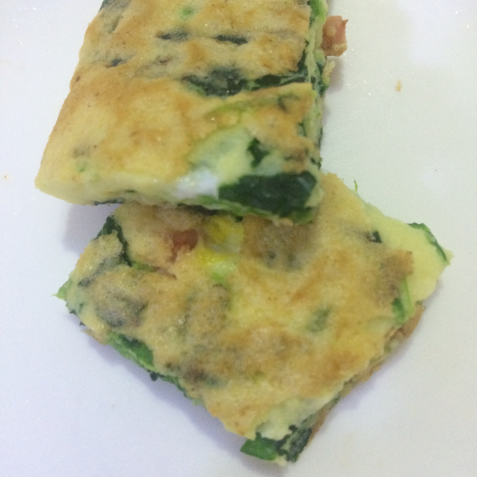 菠菜鸡蛋饼