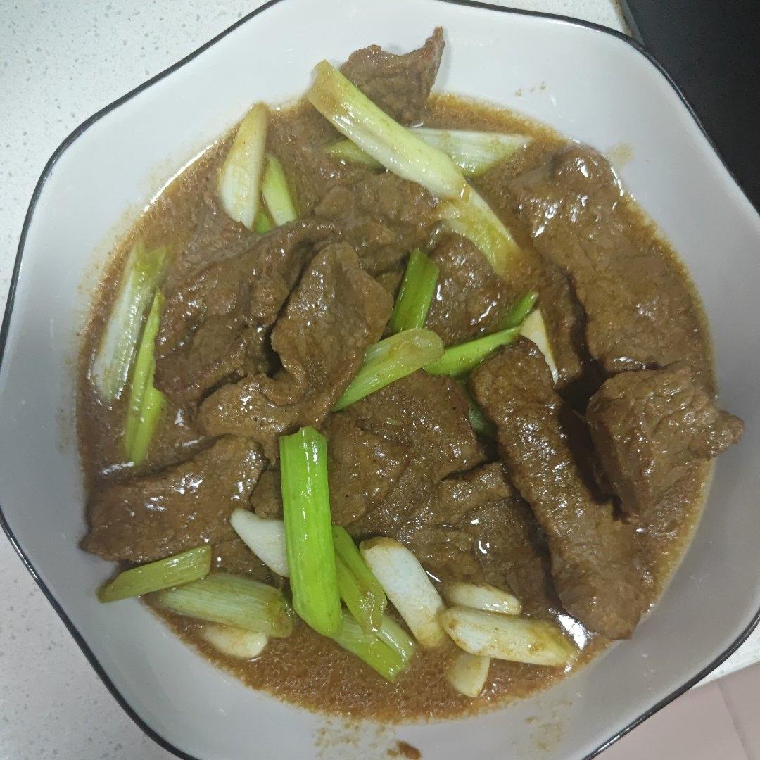 葱爆牛肉片