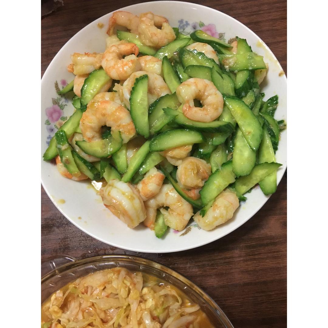 黄瓜虾仁