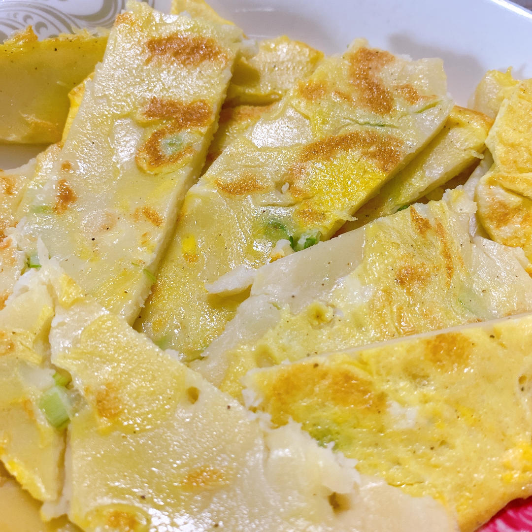 早餐香葱鸡蛋饼