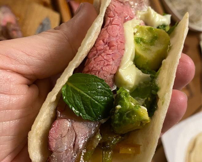 （日式）肉眼盖牛排墨西哥Taco  Japanese Style Ribeye Cap Steak Taco的做法