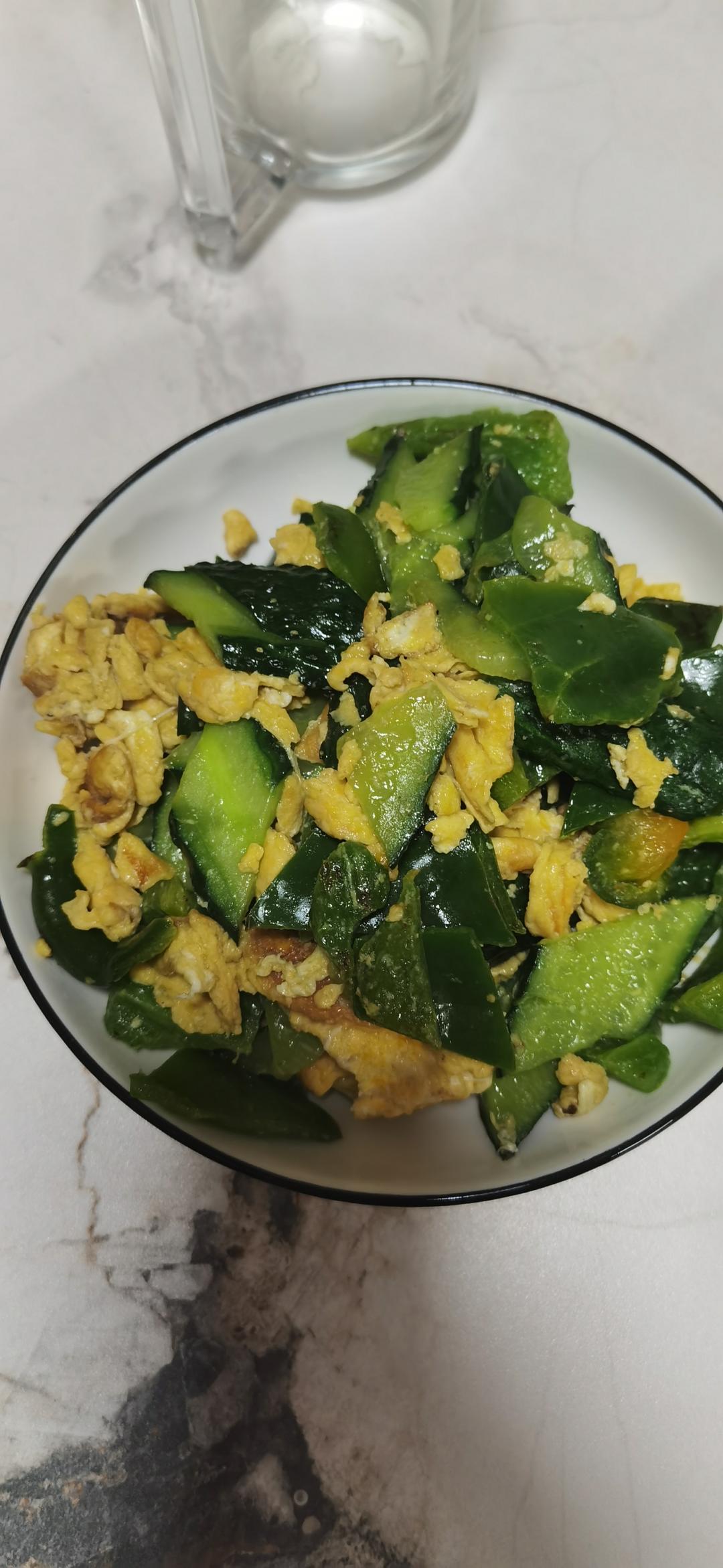黄瓜炒鸡蛋 （青瓜炒鸡蛋）