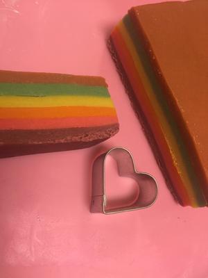 情人节彩虹饼干的做法 步骤4