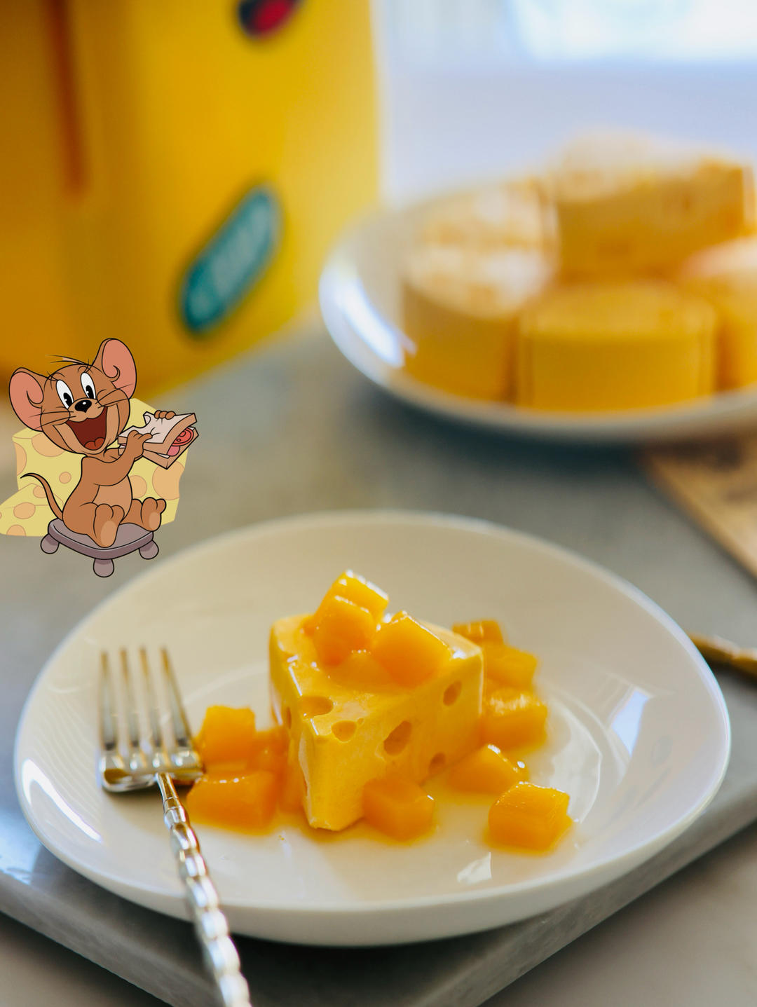 六一特供🧀无需烤箱 搅一搅就行的芒果慕斯