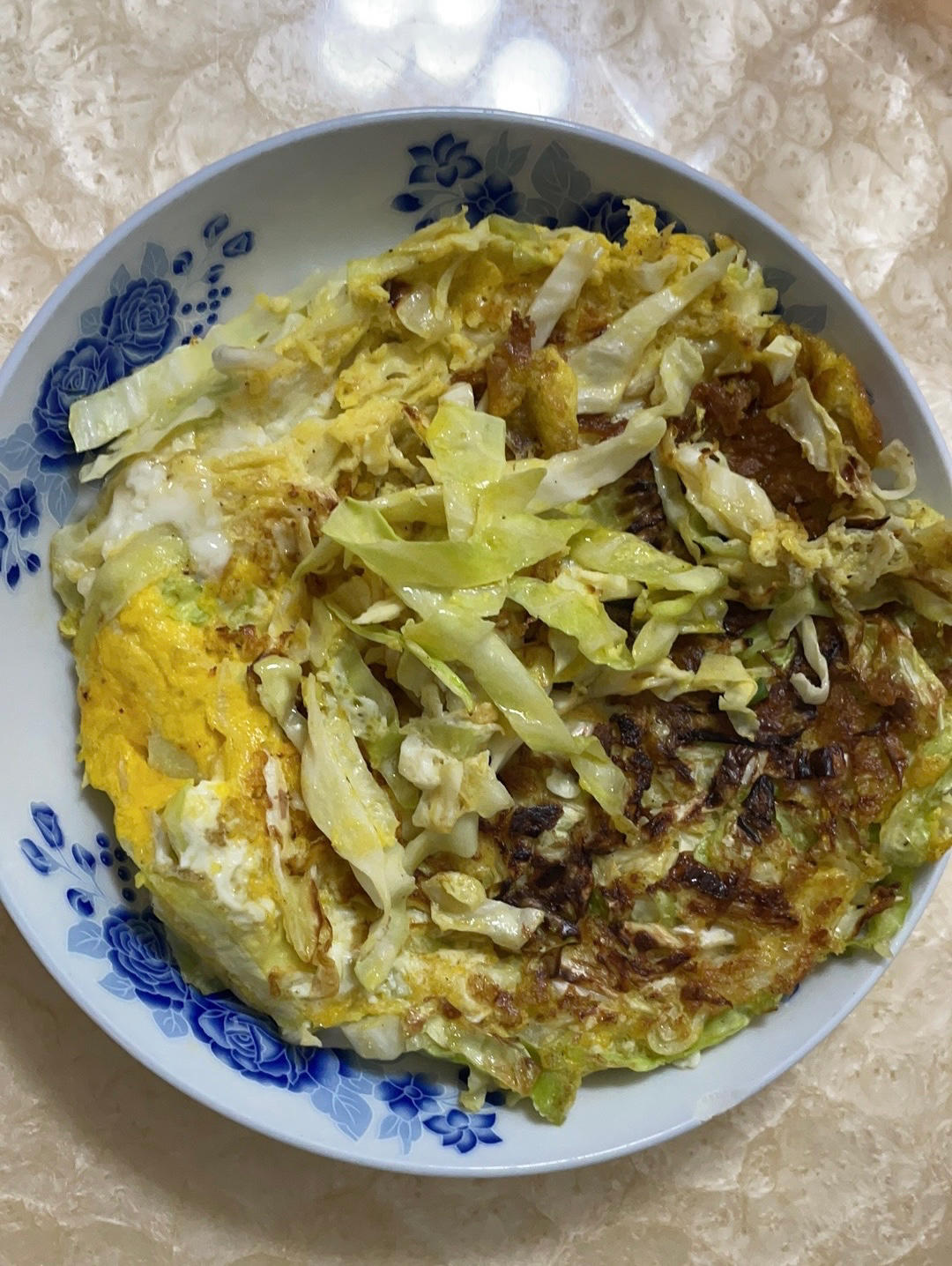 包菜蛋饼也太好吃了吧！！！吃撑才153大卡