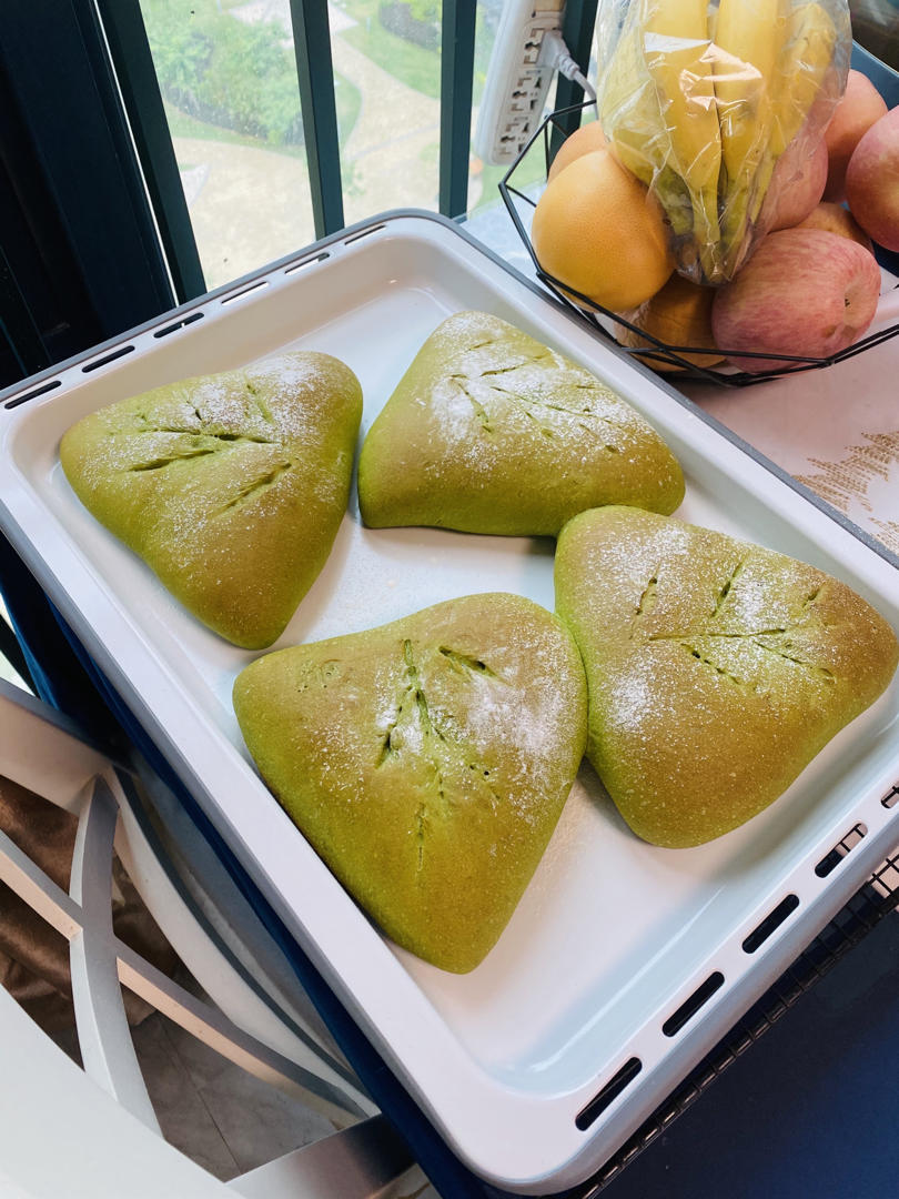 抹茶芋泥麻薯软欧包🍃夏日小清新