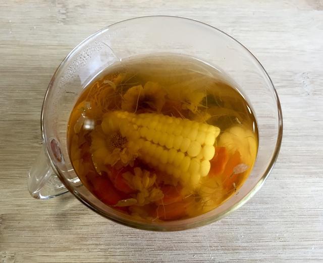 玉米须菊花枸杞茶的做法