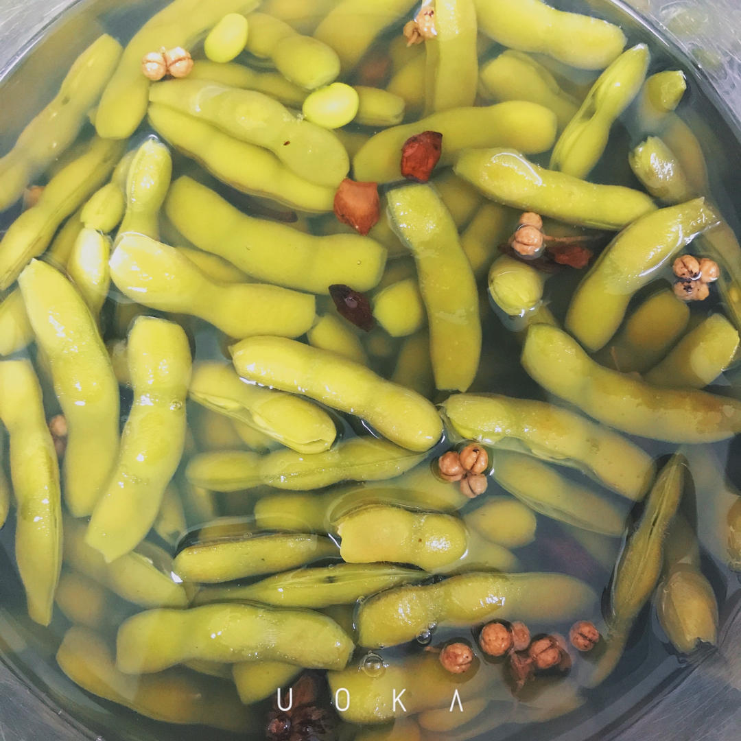 煮毛豆—不会变色版