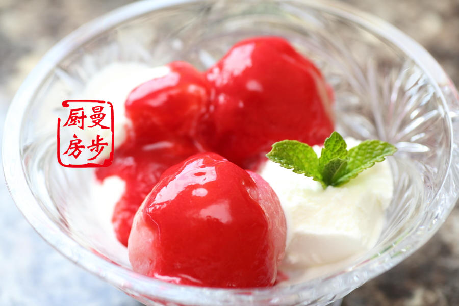 蜜桃梅尔芭 Peach Melba的做法